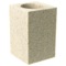 Square Free Standing Toothbrush Tumbler in Natural Sand Finish